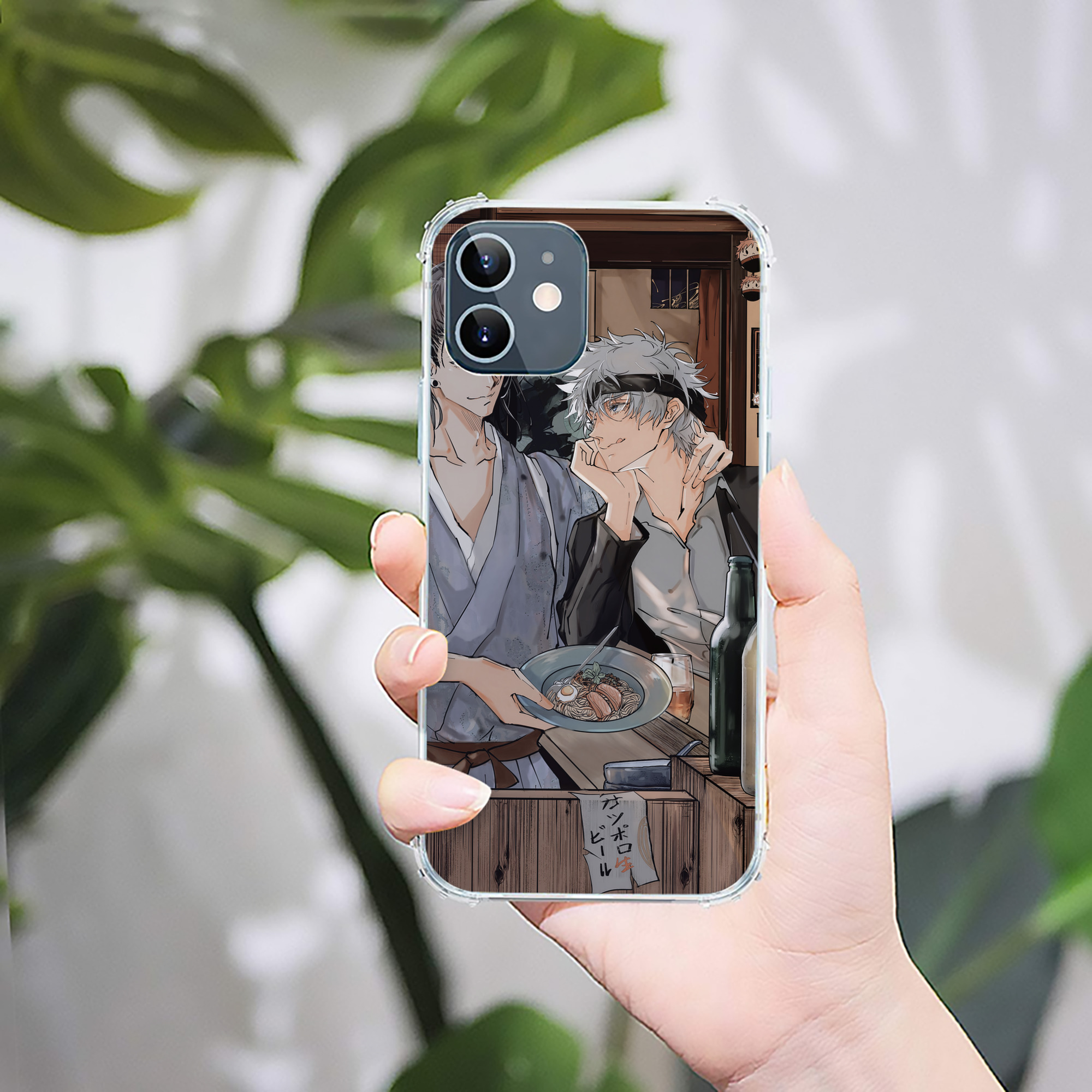 （画像用） 呪術廻戦 Jujutsu Kaisen 【iPhone 12シリーズ対応】透明スマホケース（クリアソフトケース）